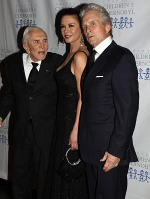 Michael Douglas celebrates dad Kirk's 99th birthday