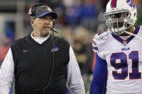 Ryan twins coach Buffalo Bills practice