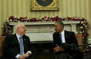 Obama meets with Israel's Rivlin in Oval Office