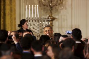 Obama acknowledges 'Notorious RBG' at White House Hanukkah celebration