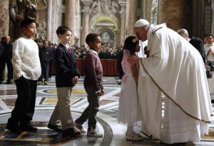 Pope admonishes 'consumerism and hedonism'  at Christmas Eve mass