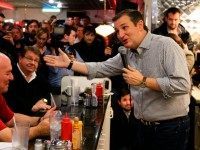 Republican Presidential candidate Sen. Ted Cruz, R-Texas, campaigns at Penny's Diner in Missouri Valley, Iowa, Monday, Jan. 4, 2016.