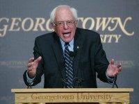 WASHINGTON, DC - NOVEMBER 19: Democratic Presidential candidate Sen. Bernie Sanders (I-VT) speaks about democratic socialism atÊGeorgetown University November 19, 2015 in Washington, DC. Sanders spoke about hisÊvision for creating an American future based on economic and social justice and environmental sanity. (Photo by Mark Wilson/Getty Images)