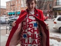Rape-Hoaxer Lena Dunham Touts Campaign Fashion While Stumping for Hillary