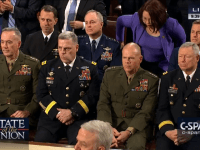 Pentagon Leaders Look On as Obama Calls U.S. World’s Strongest Nation