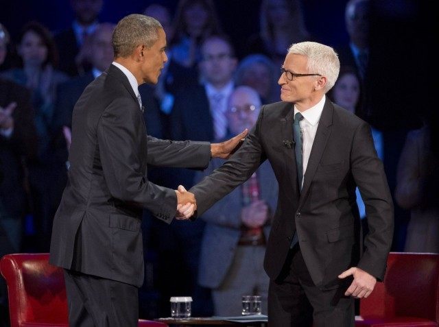 Barack Obama, Anderson Cooper