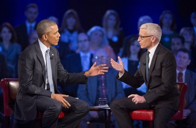 Barack Obama, Anderson Cooper