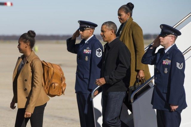 Barack Obama, Michelle Obama, Sasha Obama