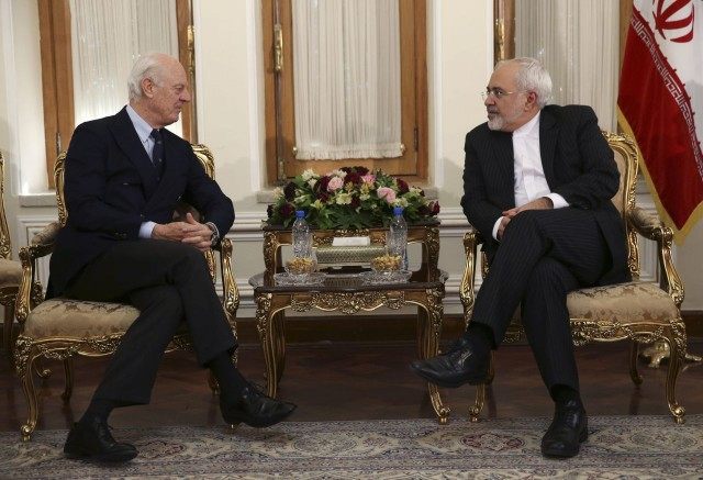 Staffan de Mistura, Mohammad Javad Zarif