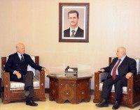 Walid al-Moallem, Staffan de Mistura
