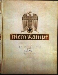 Autographed copy of 'Mein Kampf' to hit the auction block in New York