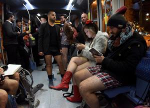 Tens of thousands take part in No Pants Subway Ride