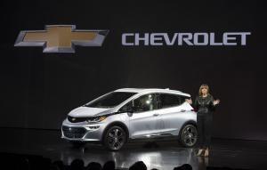 GM unveils mass-market electric Chevy Bolt during car-packed CES