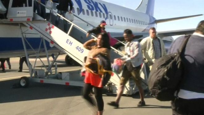 Cuban Refugees including pregnant women arrive in Mexico from Costa Rica. (Photo: Reuters)