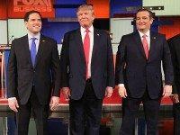 GettyImages-505037662 <> the Fox Business Network Republican presidential debate at the North Charleston Coliseum and Performing Arts Center on January 14, 2016 in North Charleston, South Carolina. The sixth Republican debate is held in two parts, one main debate for the top seven candidates, and another for three other candidates lower …