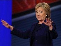 DERRY, NH - FEBRUARY 03: Democratic Presidential candidate Hillary Clinton speaks during a CNN and the New Hampshire Democratic Party