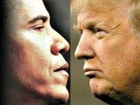 Obama and Trump face to face