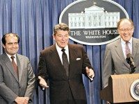 Reagan Scalia Rehnquist RON EDMONDS  AP