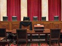 Supreme Court Black Drape for Scalia AP