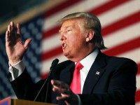 MILFORD, NH - FEBRUARY 02: Republican Presidential candidate Donald Trump speaks during a campaign event at Hampshire Hills Athletic Club on February 2, 2016 in Milford, Iowa.