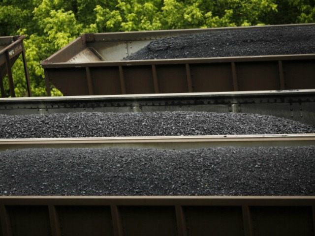 CSX Transportation coal trains sit in a rail yard on June 3, 2014 in Printer, Kentucky. New regulations on carbon emissions proposed by the Obama administration have reportedly angered politicians on both sides of the aisle in energy-producing states such as Kentucky.