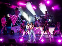 NEW YORK, NY - MARCH 2: Katy Perry performs during a fundraiser for Democratic presidential candidate Hillary Clinton at Radio City Music Hall on March 2, 2016 in New York City. Clinton won seven states in yesterday's Super Tuesday. (Photo by Andrew Renneisen/Getty Images)