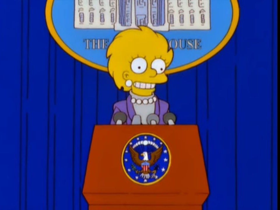 the simpsons lisa president