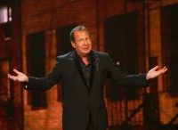 Comedian Garry Shandling speaks onstage at the First Annual Comedy Awards at Hammerstein Ballroom on March 26, 2011 in New York City