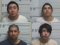 Authorities allege four men sexually assaulted a 9-year-old girl at a Utah home while her mother was in the garage smoking meth. Sheriff's officials say in court documents the assault occurred March 27 at a home in rural Uintah County, which borders Colorado. The Uintah County Sheriff's Office says the men have been arrested. It identified them as Larson RonDeau, Josiah RonDeau, Jerry Flatlip and Randall Flatlip. (Uintah County Sheriff's Office via AP)