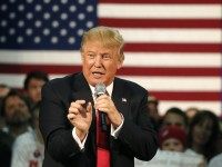 Donald Trump American flag (Charles Rex Arbogast / Associated Press)