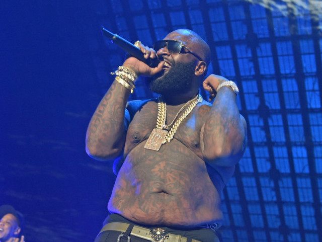NEW YORK, NY - OCTOBER 20: Rapper Rick Ross performs onstage during TIDAL X: 1020 Amplified by HTC at Barclays Center of Brooklyn on October 20, 2015 in New York City. [Photo by Theo Wargo/Getty Images for TIDAL)