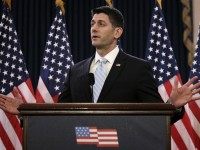 Speaker of the House Rep. Paul Ryan (R-WI) delivers remarks on Capitol Hill March 23, 2016 in Washington, DC.