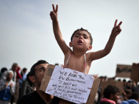 PICTURES: Migrants Threaten To Kill Themselves And Their Children If Sent Back To Turkey