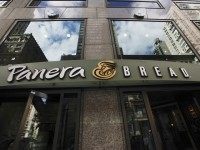 A Panera Bread restaurant is seen in Manhattan on September 11, 2015 in New York. AFP PHOTO/KENA BETANCUR        (Photo credit should read KENA BETANCUR/AFP/Getty Images)
