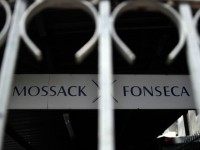 View of a sign outside the building where Panama-based Mossack Fonseca law firm offices are in Panama City, on April 4, 2016