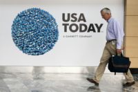 Gannett, spun off from its parent group last year, operates more than 100 newspapers including the USA Today