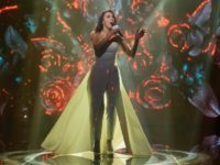 r singer Susana Jamaladinova, known as Jamala, performs during the Ukrainian national qualification for the Eurovision Song Contest outside Kiev, Ukraine, February 21, 2016. REUTERS/VALENTYN OGIRENKO