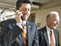 Paul Ryan Takes Phone Call AP
