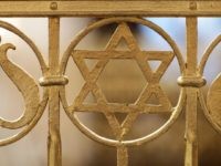 A Star of David is visible among the ornamentation at the Brodyer Synagogue at the ordination of new Rabbis Shlomo Afanasev and Moshe Baumel on August 30, 2010 in Leipzig, Germany.