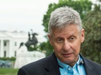 US Libertarian Party presidential candidate Gary Johnson speaks to AFP during an interview in Washington, DC on May 9, 2016