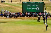 Rory McIlroy is pictured at Muirfield during the first round of the 2013 British Open