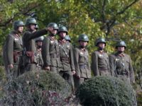 North Korean soldiers look towards South Korea across the truce village of Panmunjom in the Demilitarized Zone, which has worked as a buffer between the two countries since 1953