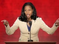 Mayor of Saratoga Springs, Utah, Mia Love addresses the Republican National Convention in Tampa, Fla., on Tuesday, Aug. 28, 2012. (AP Photo/J. Scott Applewhite)