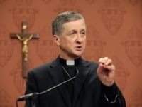 CHICAGO, IL - SEPTEMBER 20: Archbishop-Elect Blase Cupich speaks to the press on September 20, 2014 in Chicago, Illinois. Cupich, who served as bishop in Spokane, Washington, will succeed Chicago's Francis Cardinal George, who has been fighting a long battle with cancer, to become the 9th archbishop of Chicago. This is the first time in the history of the Chicago Archdiocese that a new leader has been appointed while the former is still alive. (Photo by Scott Olson/Getty Images)