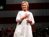 Democratic presidential candidate former Secretary of State Hillary Clinton speaks during a primary night event on June 7, 2016 in Brooklyn, New York.