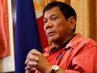 Philippines' president-elect Rodrigo Duterte speaks during a press conference in Davao City, in southern island of Mindanao on May 26, 2016. Explosive incoming Philippine president Rodrigo Duterte has launched a series of obscenity-filled attacks on the Catholic Church, branding local bishops corrupt 'sons of whores' who are to be blamed for the nation's fast-growing population. / AFP / MANMAN DEJETO (Photo credit should read MANMAN DEJETO/AFP/Getty Images)