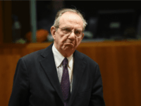 Italian Finance Minister Pier Carlo Padoan attends an economic and financial affairs council (ECOFIN) at the European Council in Brussels, March 10, 2015. AFP PHOTO / EMMANUEL DUNAND (Photo credit should read EMMANUEL DUNAND/AFP/Getty Images)