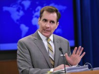 UNITED STATES, Washington : State Department Spokesman John Kirby speaks during the daily briefing at the State Department on January 6, 2015 in Washington, DC. Even as world powers work to implement the Iran nuclear deal, North Korea's apparent detonation of a new bomb marks a stark setback for global anti-proliferation efforts. Kirby's message to Pyongyang was clear -- "we have consistently made clear that we will not accept it as a nuclear state" -- but not new. AFP PHOTO/MANDEL NGAN