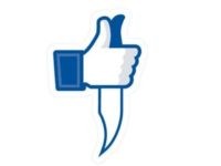 Facebook dagger, knife, Palestinian terror Facebook pages Like emoji