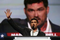 CLEVELAND, OH - JULY 18:  Former Navy SEAL Marcus Luttrell delivers a speech on the first day of the Republican National Convention on July 18, 2016 at the Quicken Loans Arena in Cleveland, Ohio. An estimated 50,000 people are expected in Cleveland, including hundreds of protesters and members of the media. The four-day Republican National Convention kicks off on July 18.  (Photo by Joe Raedle/Getty Images)